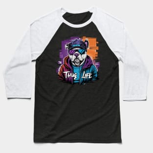 Thug Life Masterpiece Featuring Dog Baseball T-Shirt